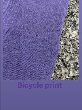 Tula Baby Purple Bicycle Print blanket